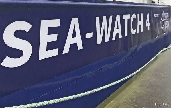 Das Rettungsschiff "Sea-Watch 4" 