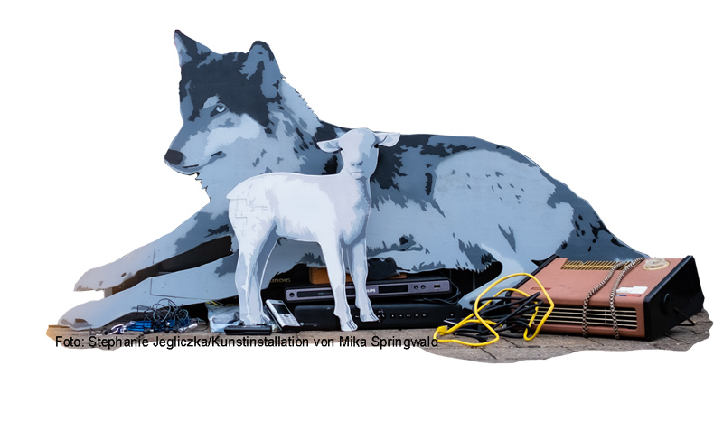 Foto: Stephanie Jegliczka/Kunstinstallation von Mika Springwald