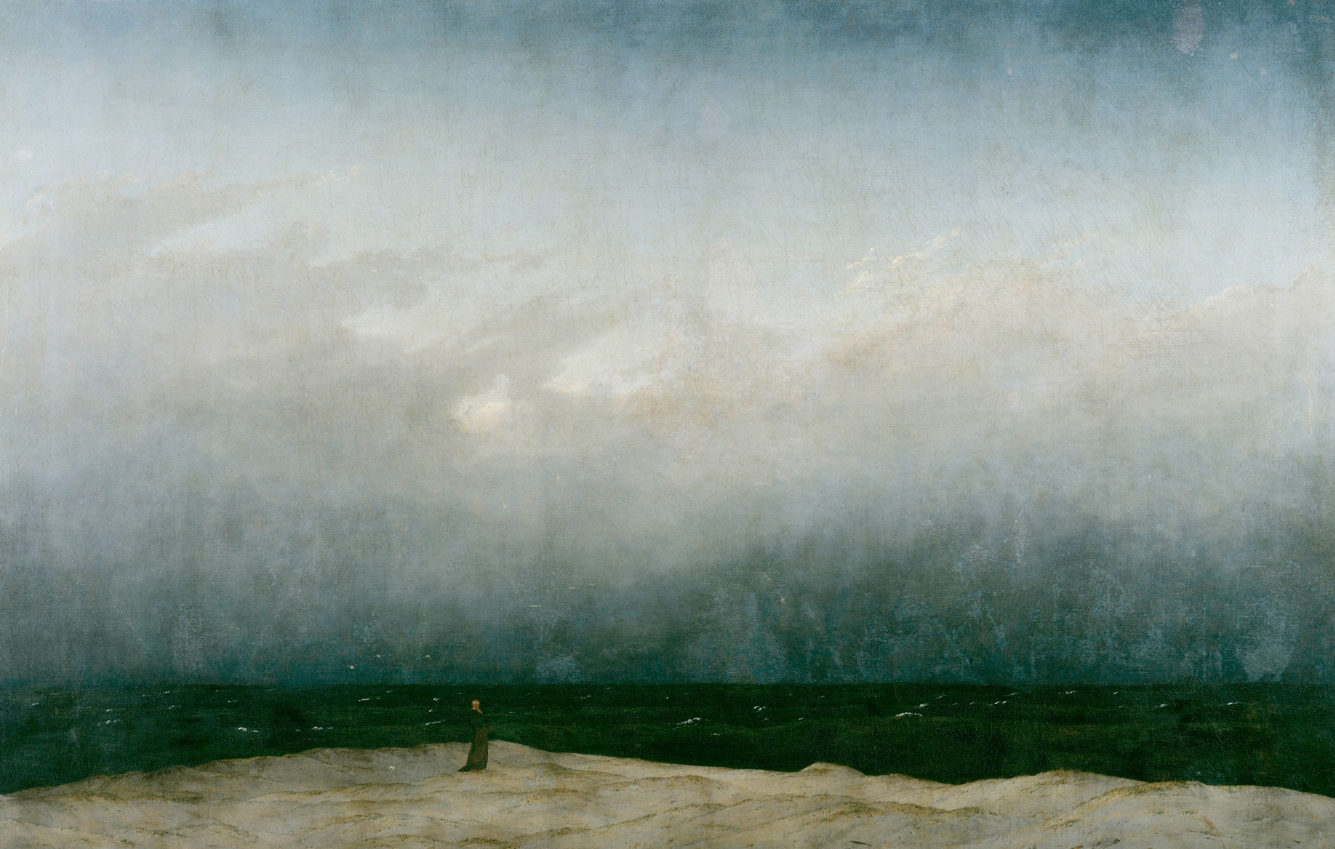 Mönch am Meer von Caspar David Friedrich
