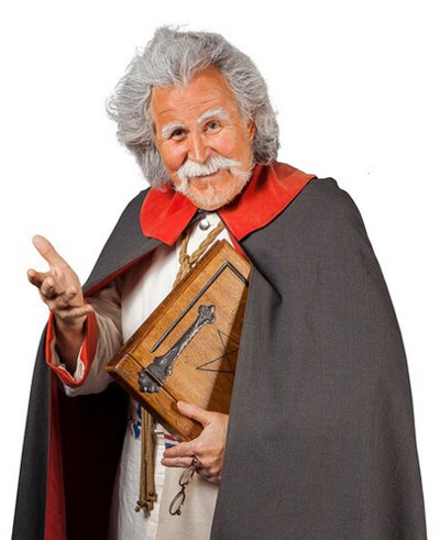 Wolfgang Kraus mit Kostüm