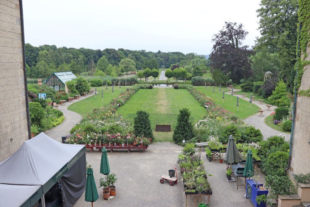 Blick in den Schlosspark Ippenburg