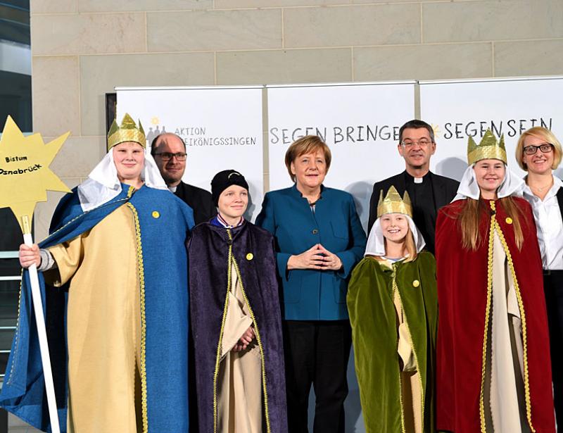 Bundeskanzlerin empfängt Sternsinger