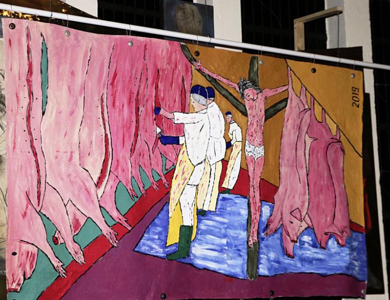 Jesus im Schlachthof