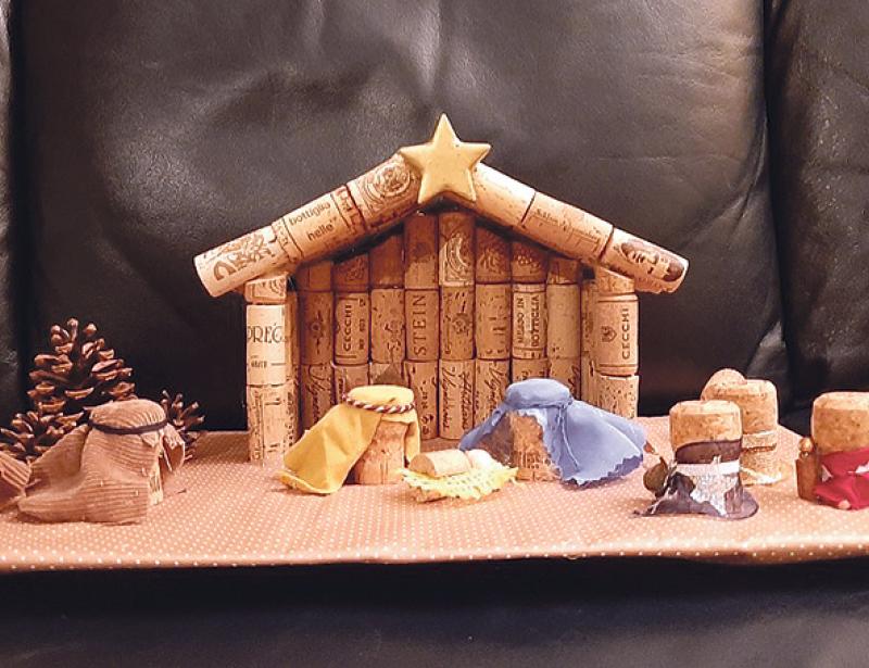 Krippen in den Vorgärten 