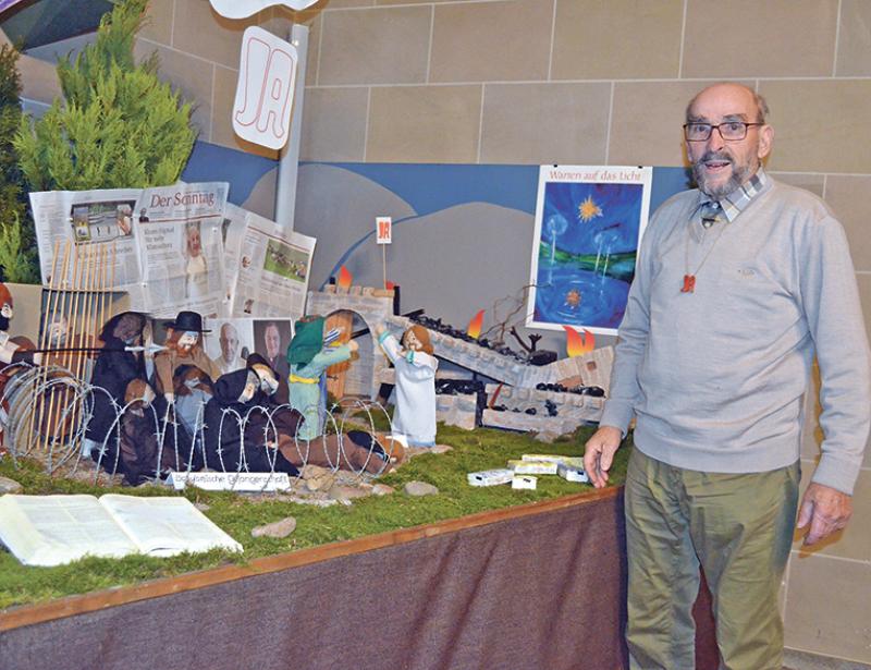 Krippe mit Provokationen