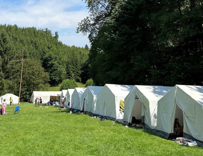 Mit Pavillons gegen die Sommersonne