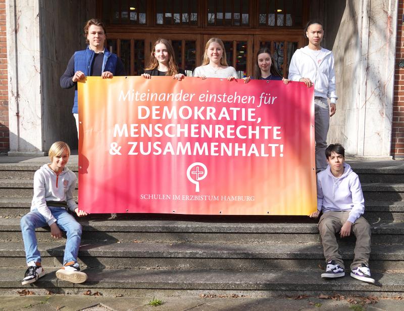 Banner gegen Extremismus