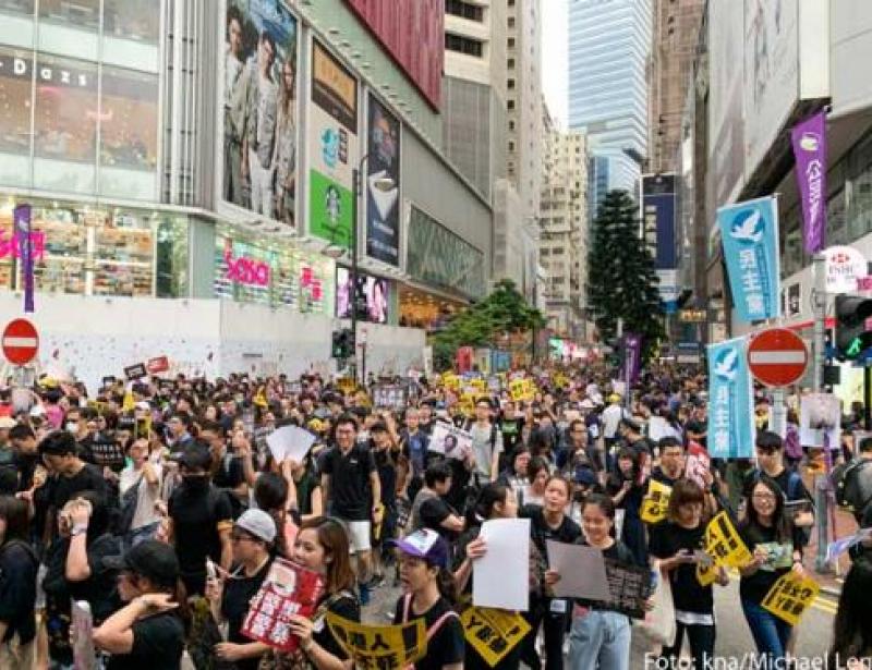 Opposition und Katholiken gegen Peking vereint