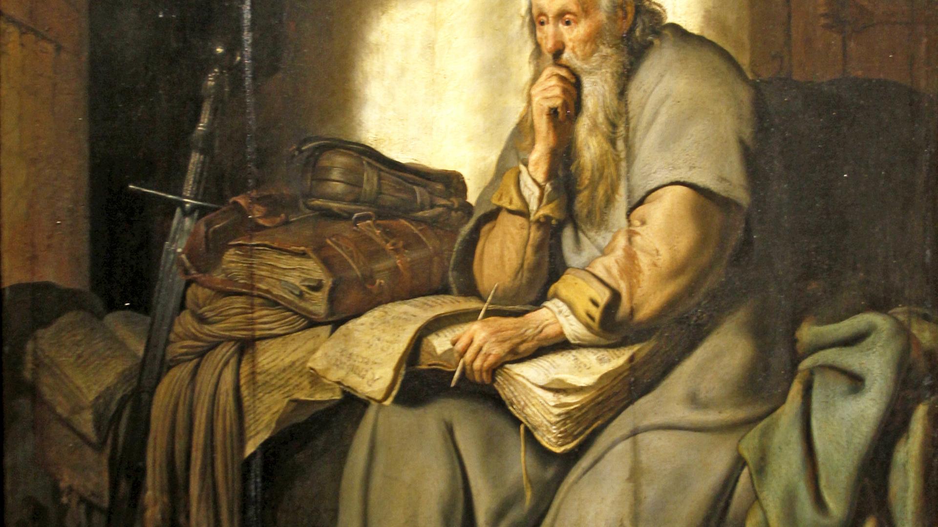 Paulus von Rembrandt gemalt