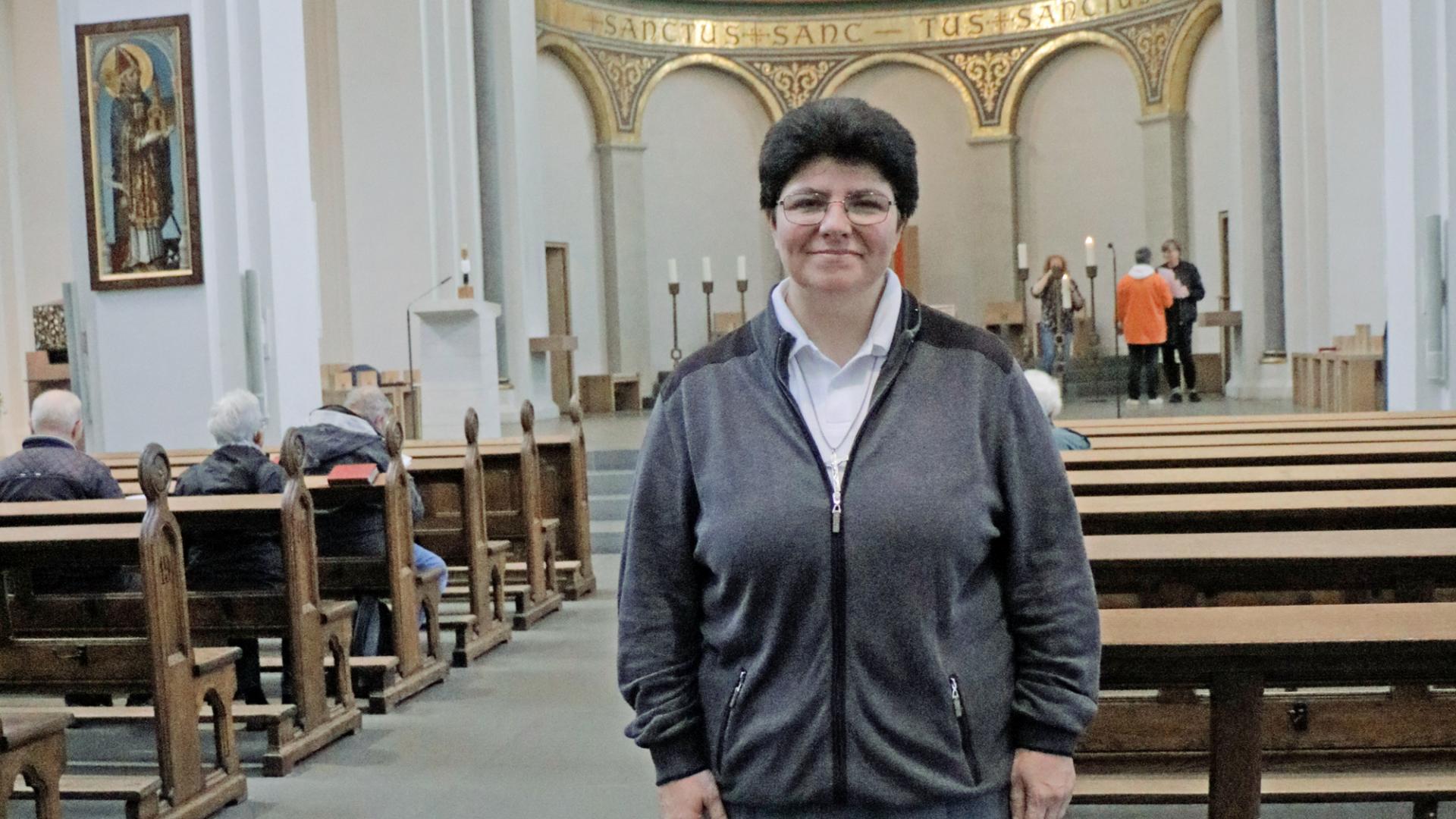 Schwester Donatella Gareffa im St. Marien-Dom.