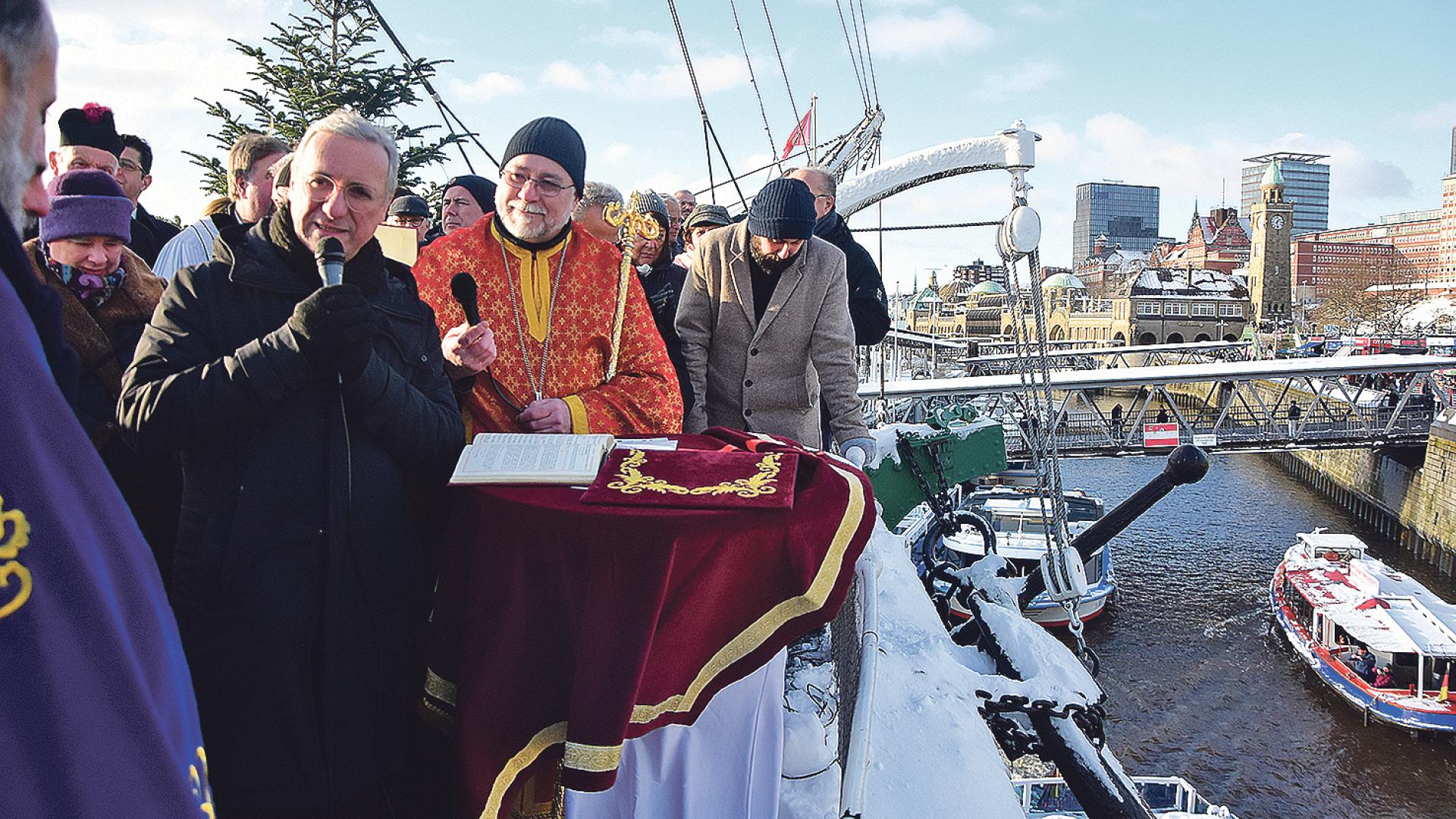 Erzbischof Stefan spricht für die katholische Kirche.