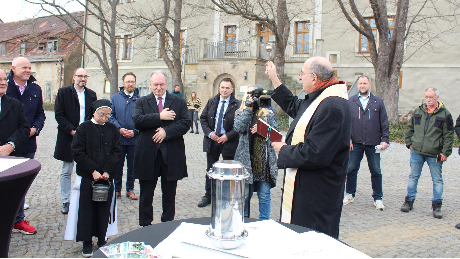Reiner Haseloff zu Besuch in Kloster Helfta