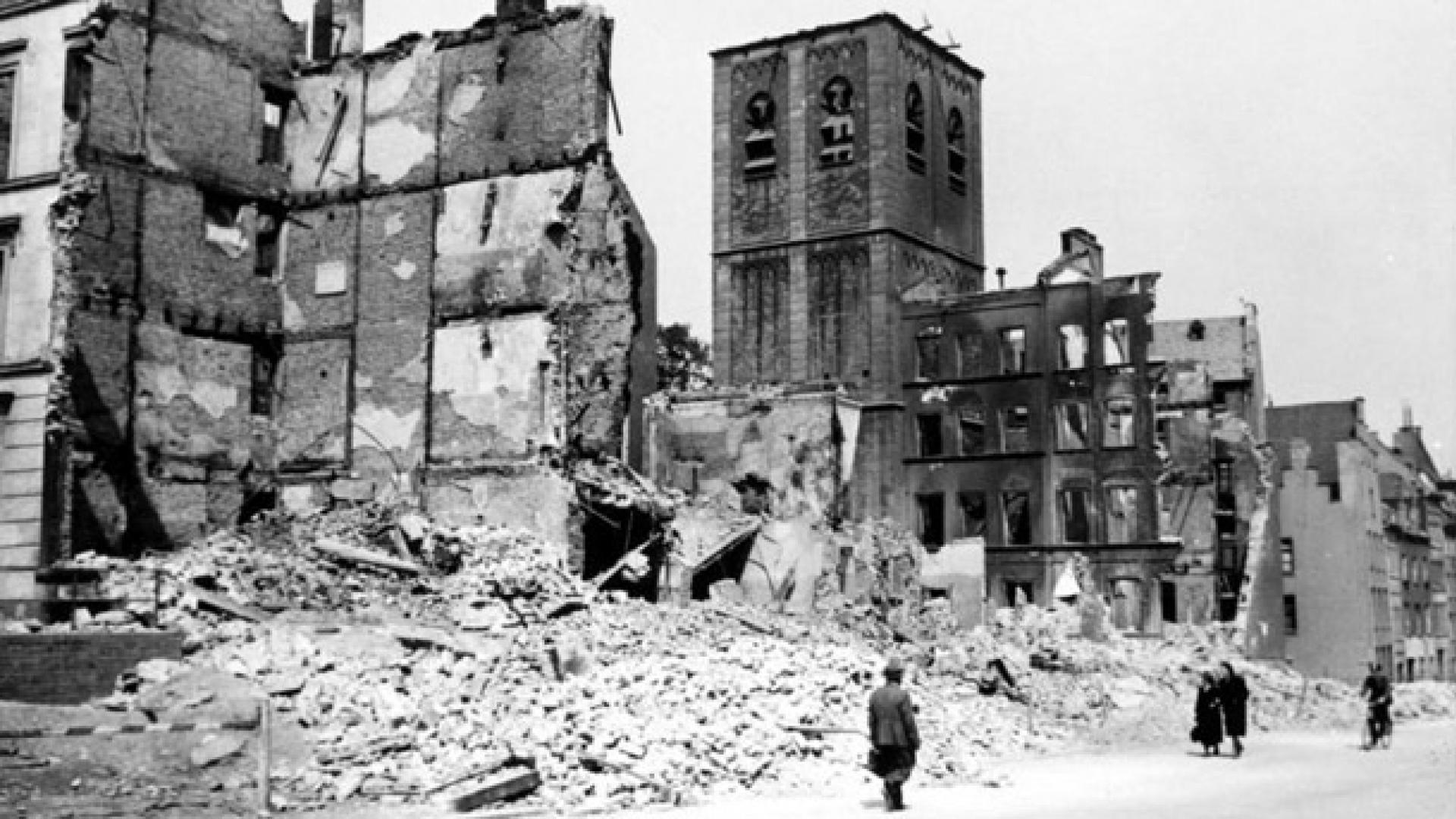 Zerbombte Kölner Innenstadt 1942