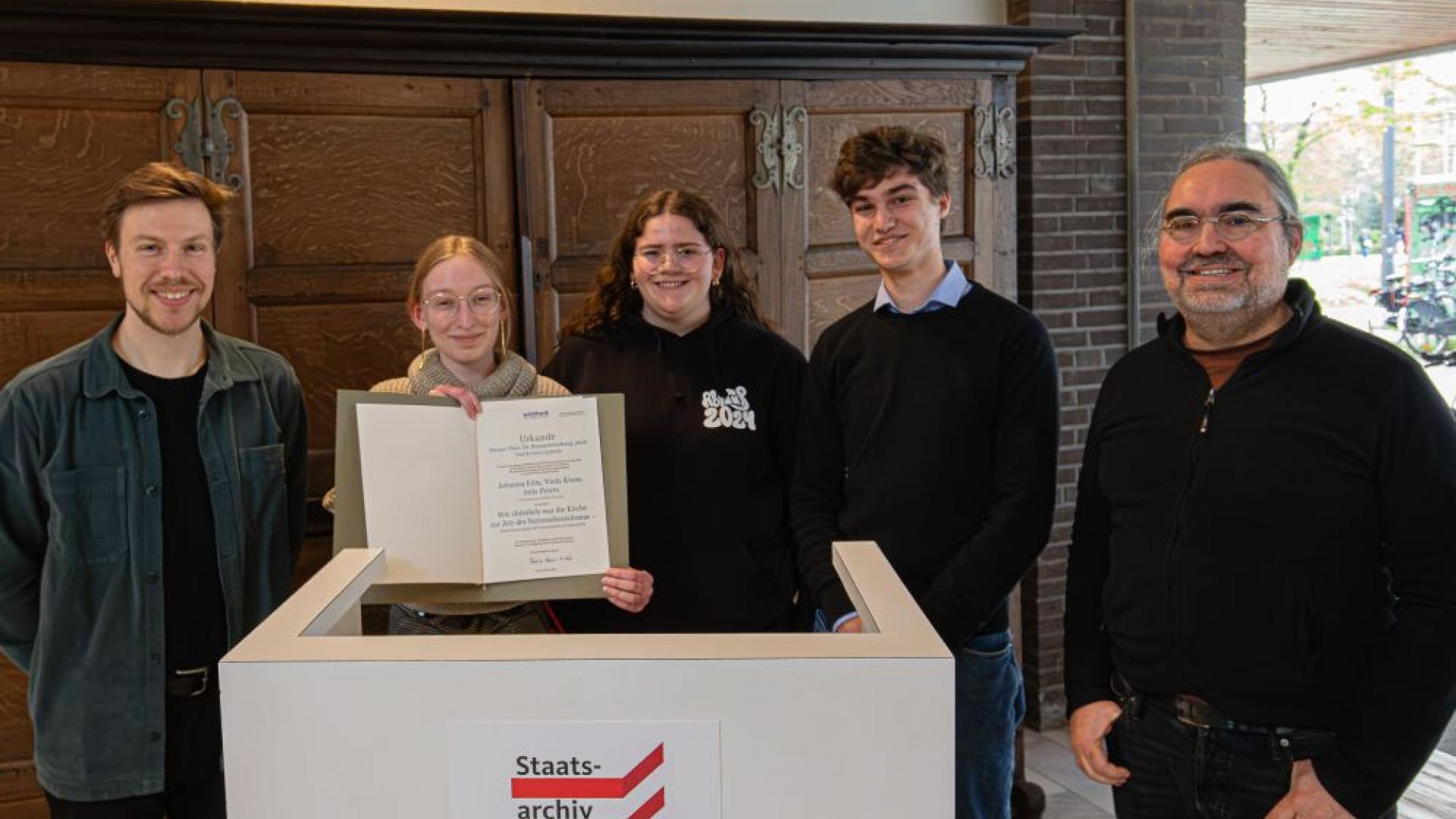 Bremer Schüler im Rathaus